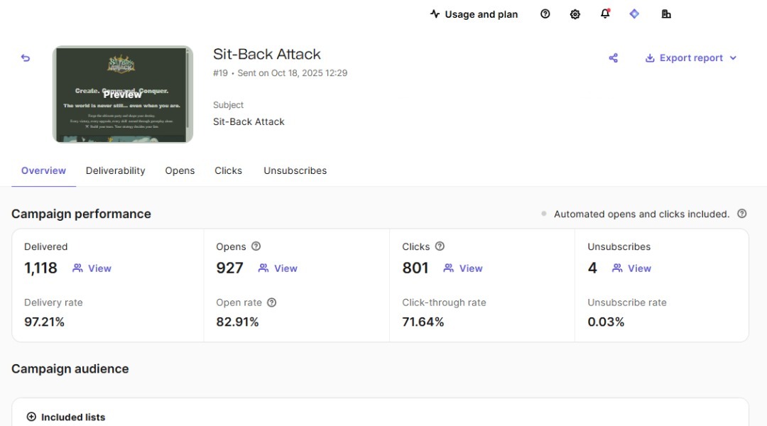 Sit-Back Attack campaign